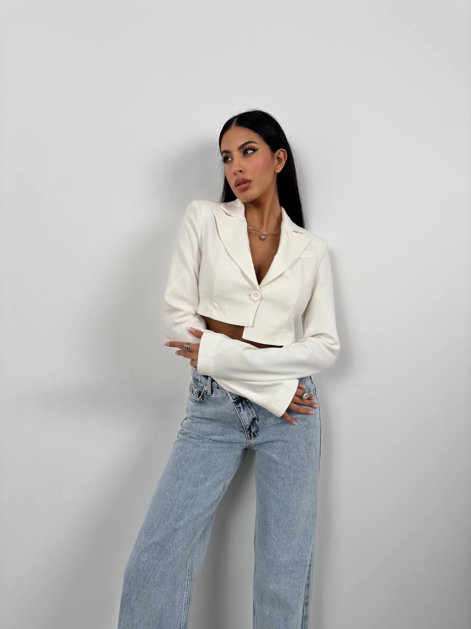 SINGLE-BUTTON CROPPED JACKETS – lavend couture