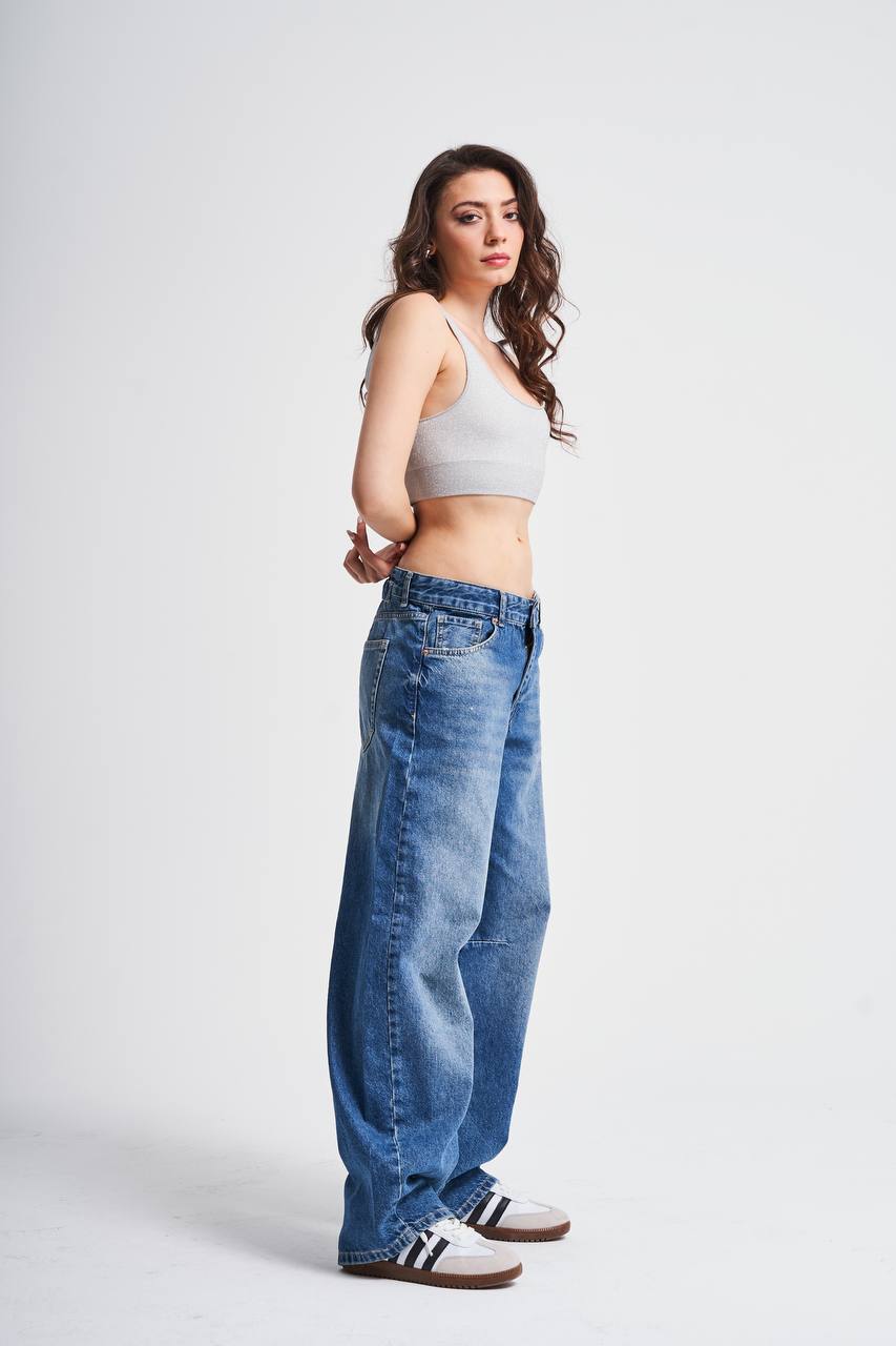 BAGGY-BALLOON MID-RISE JEANS CD142