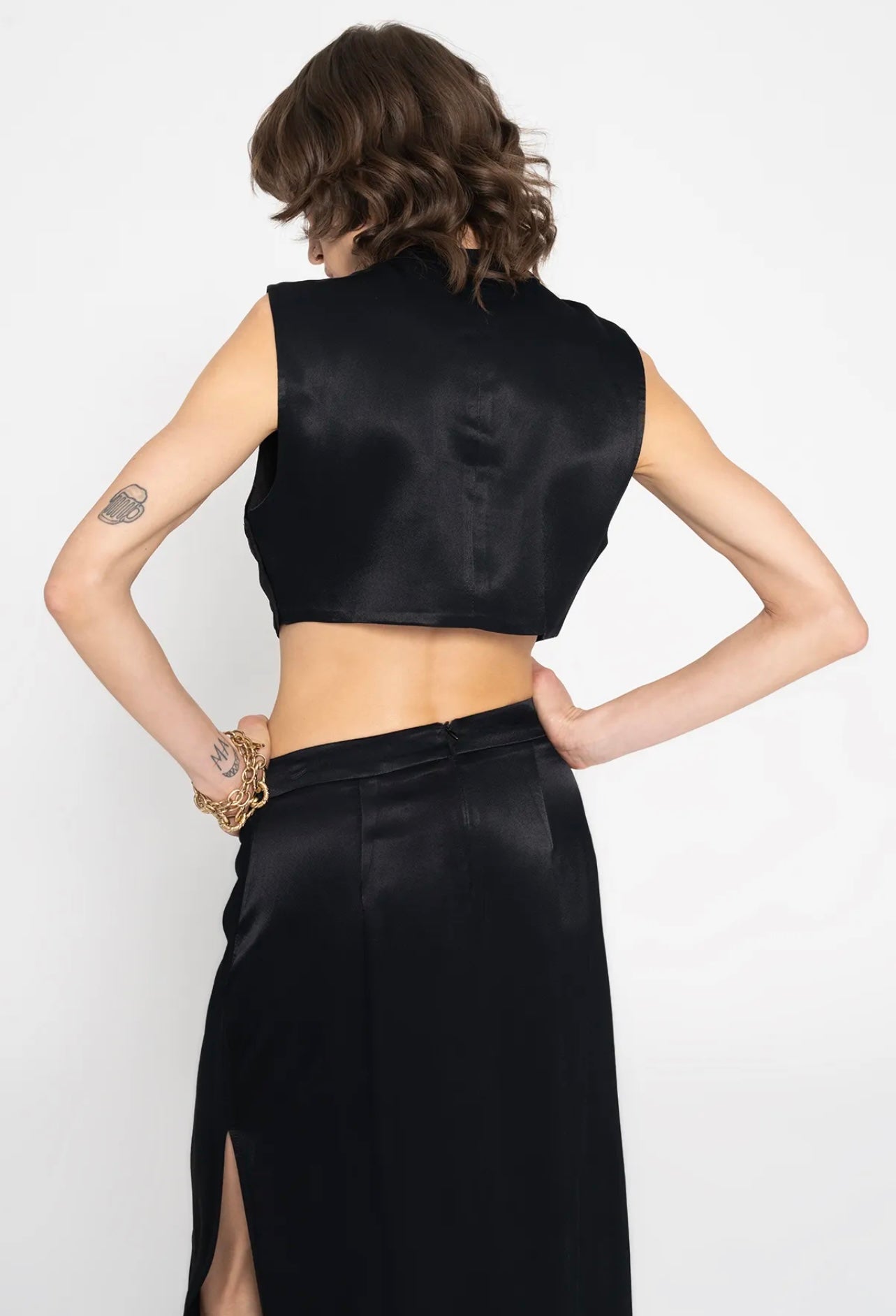 SATIN CROP TOP