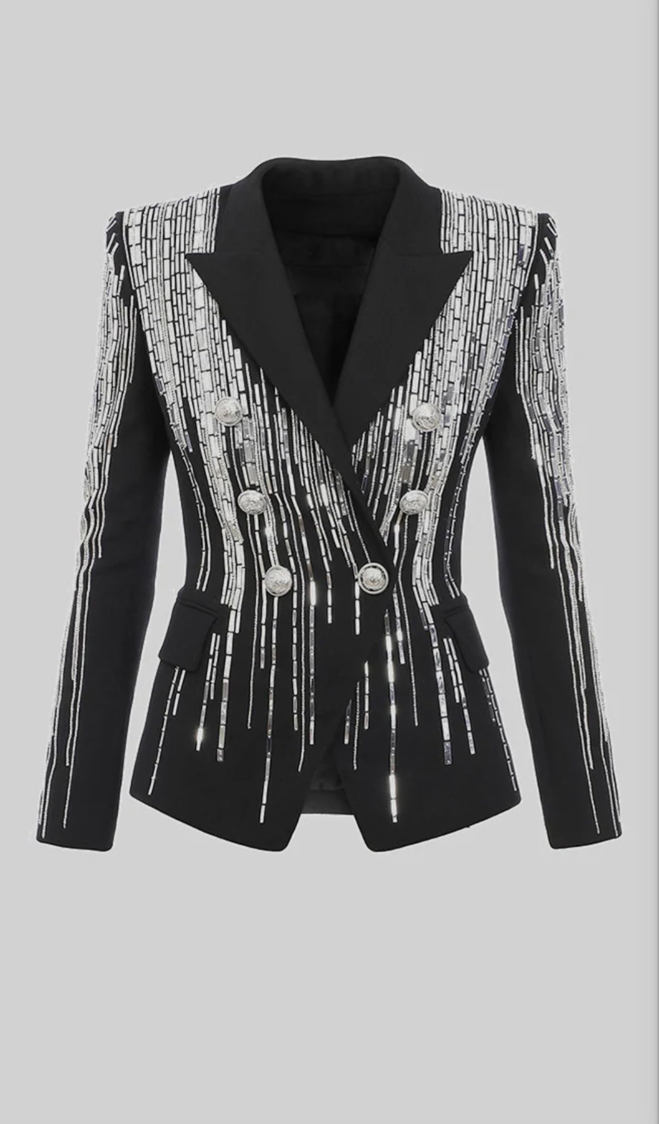 RHINESTONE DOUBLE BREAST SUIT