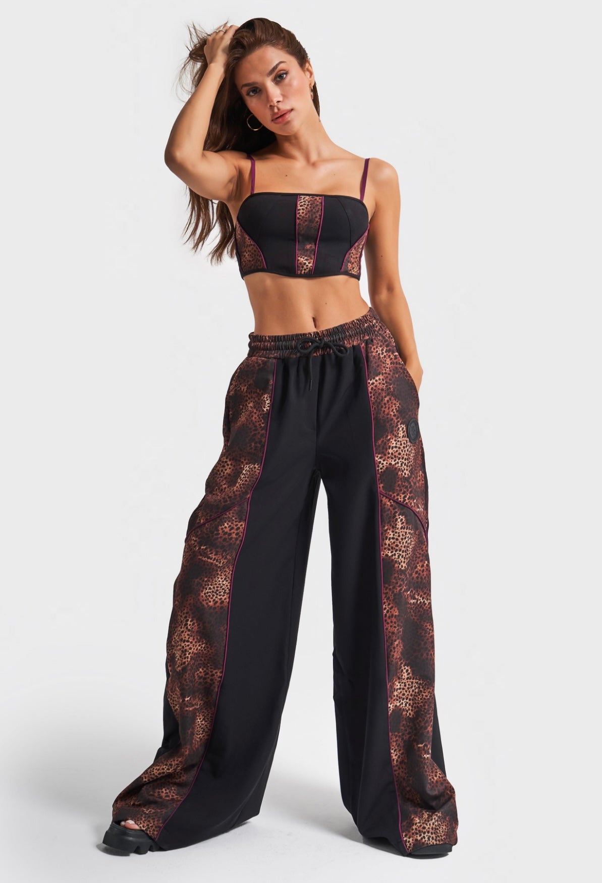 BAGGY BALLOON LEOPARD PRINT TROUSERS