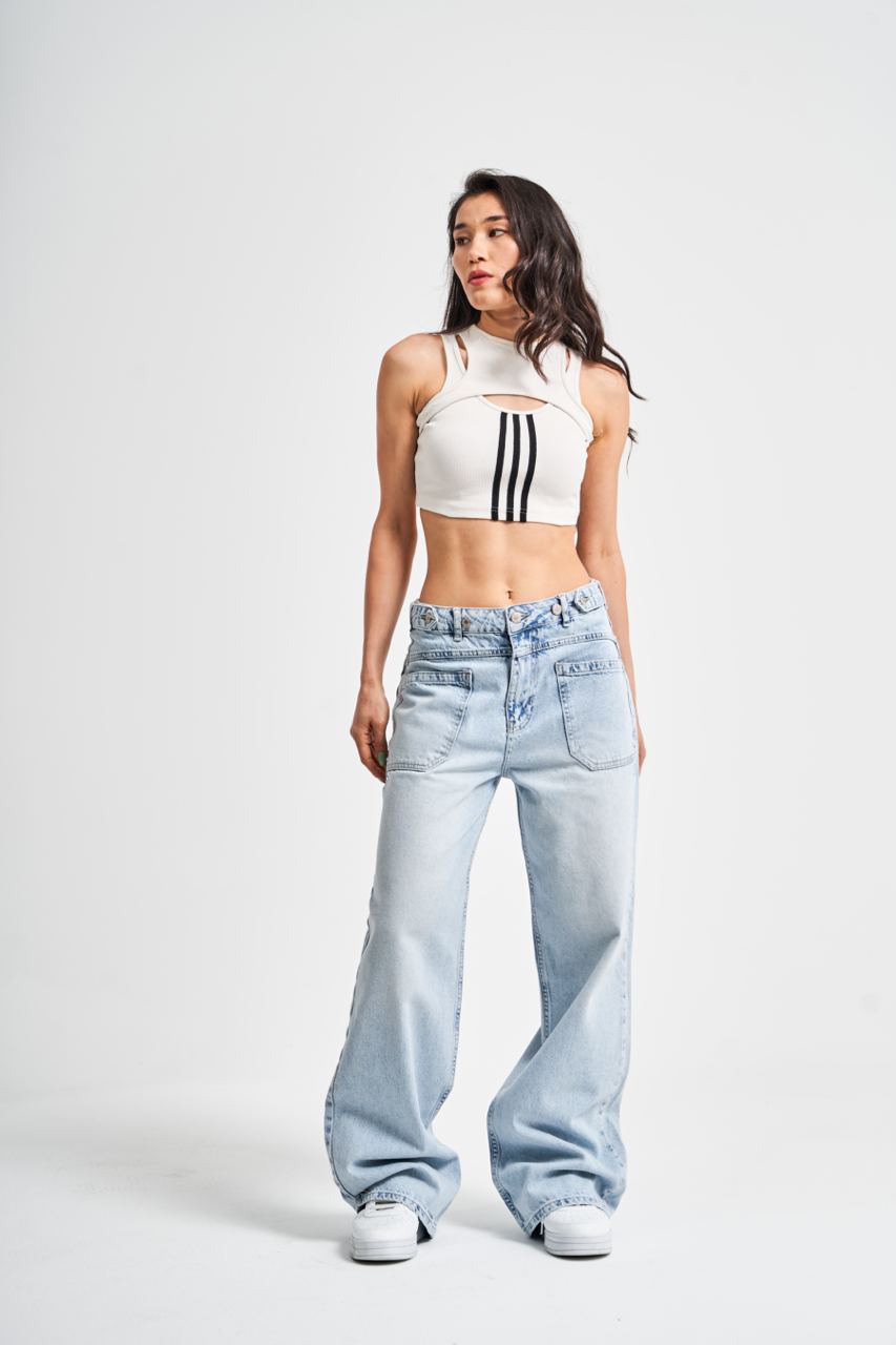 MID-RISE BAGGY BALLOON JEANS CD122