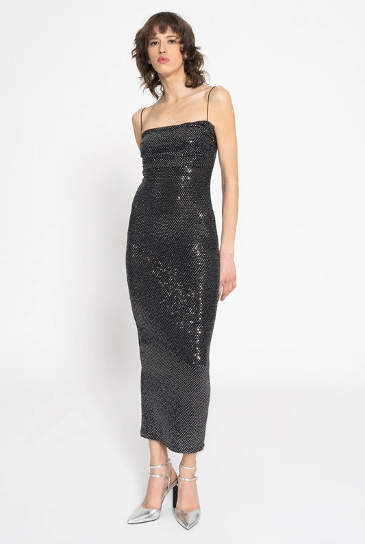 SEQUINS MIDI DRESS