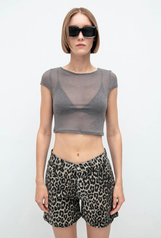 TRANSPARENT CROP TOP