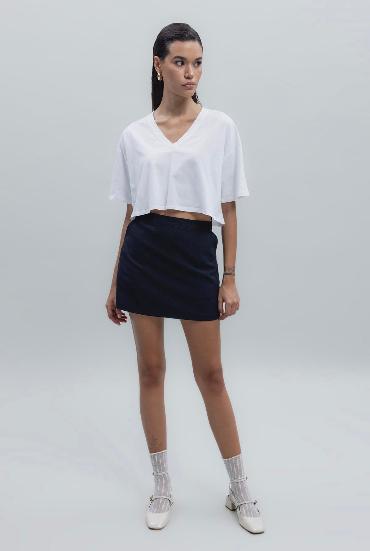 HIGH-WAIST MINI SKIRT