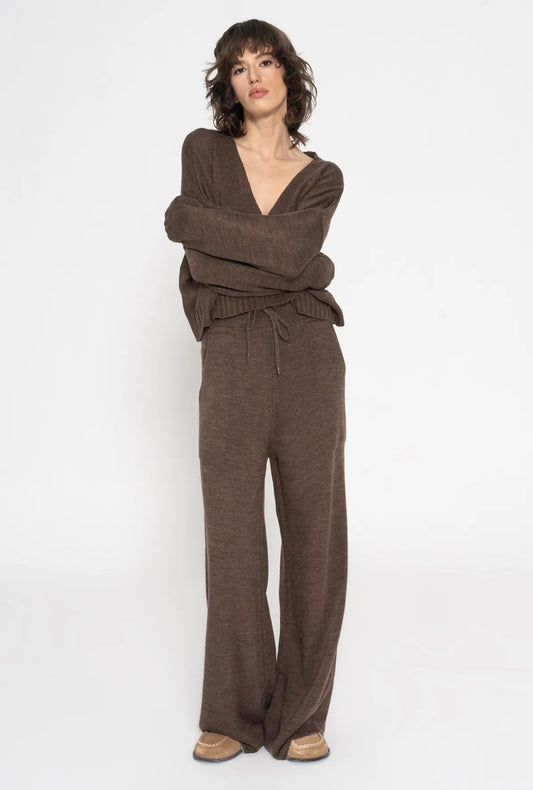 LOOSE KNIT TROUSERS