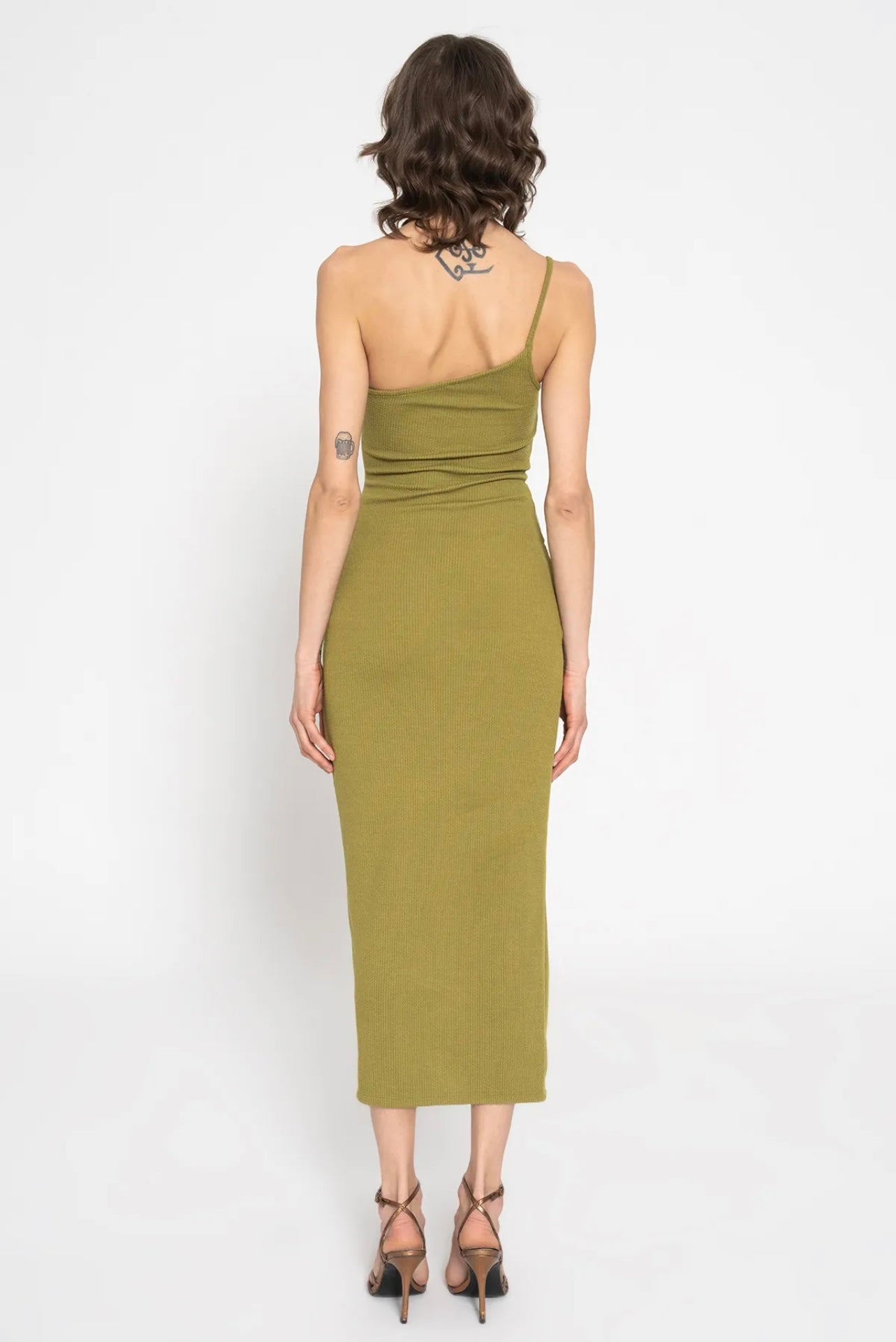 ASYMMETRIC MIDI DRESS