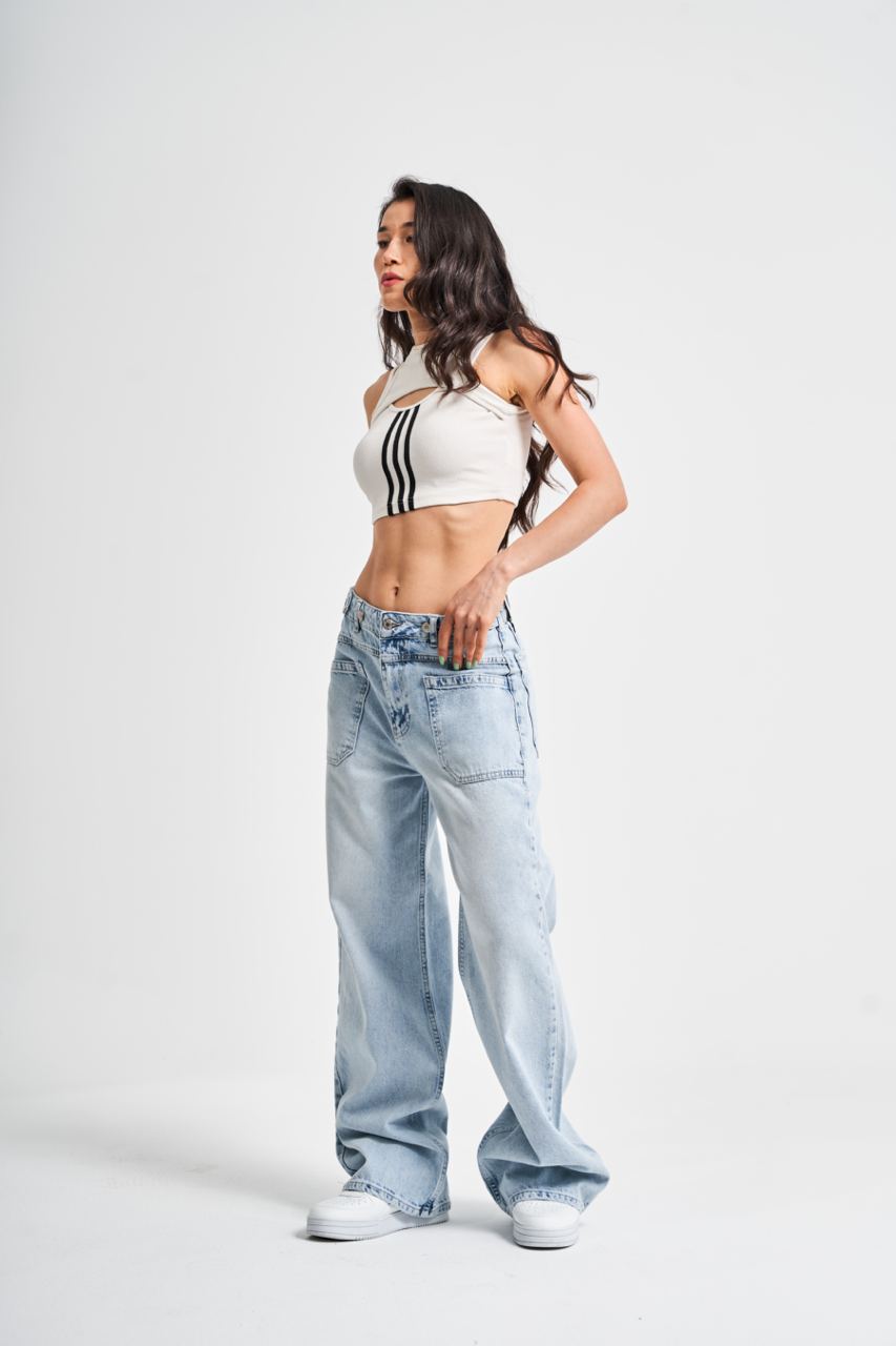 MID-RISE BAGGY BALLOON JEANS CD122