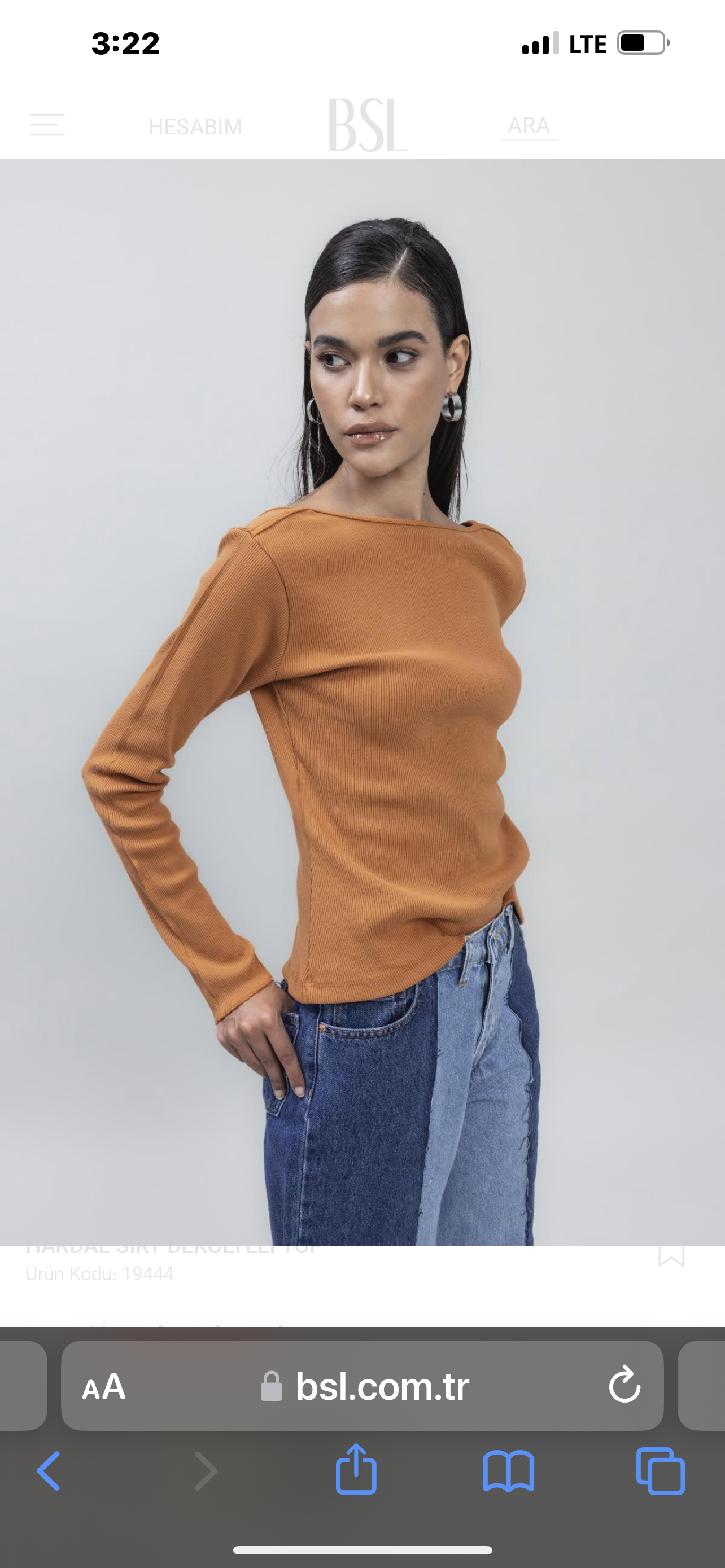 MUSTARD OPEN BACK LONG-SLEEVE TOP