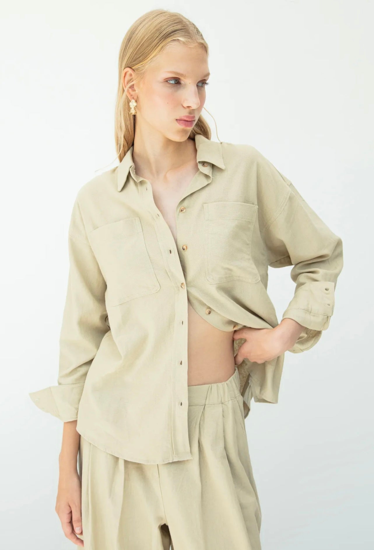 BASIC POPLIN SHIRT