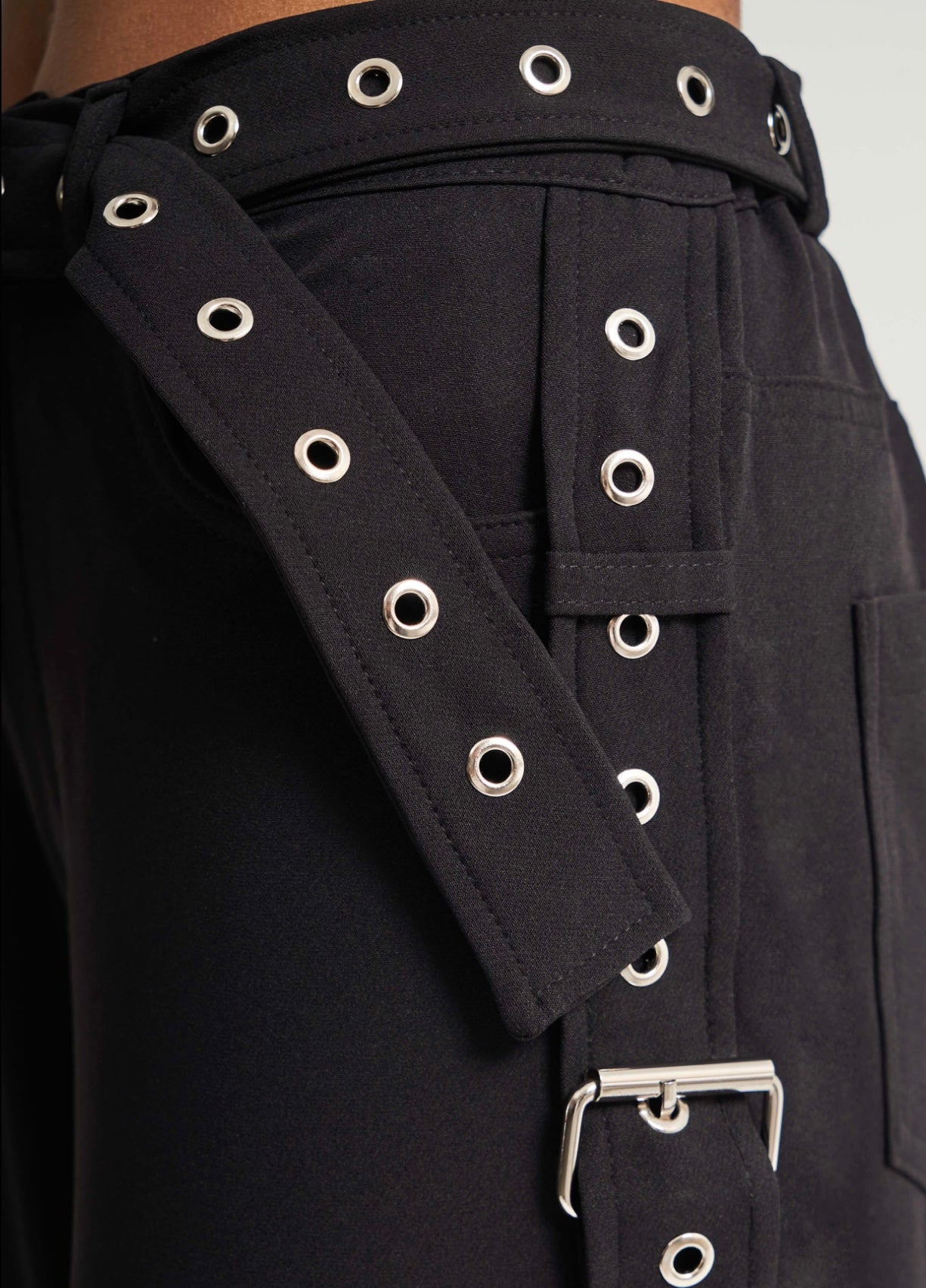 BELT DETAILS PALAZZO FIT TROUSERS