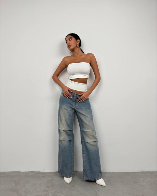 MID-RISE BAGGY JEANS CD101