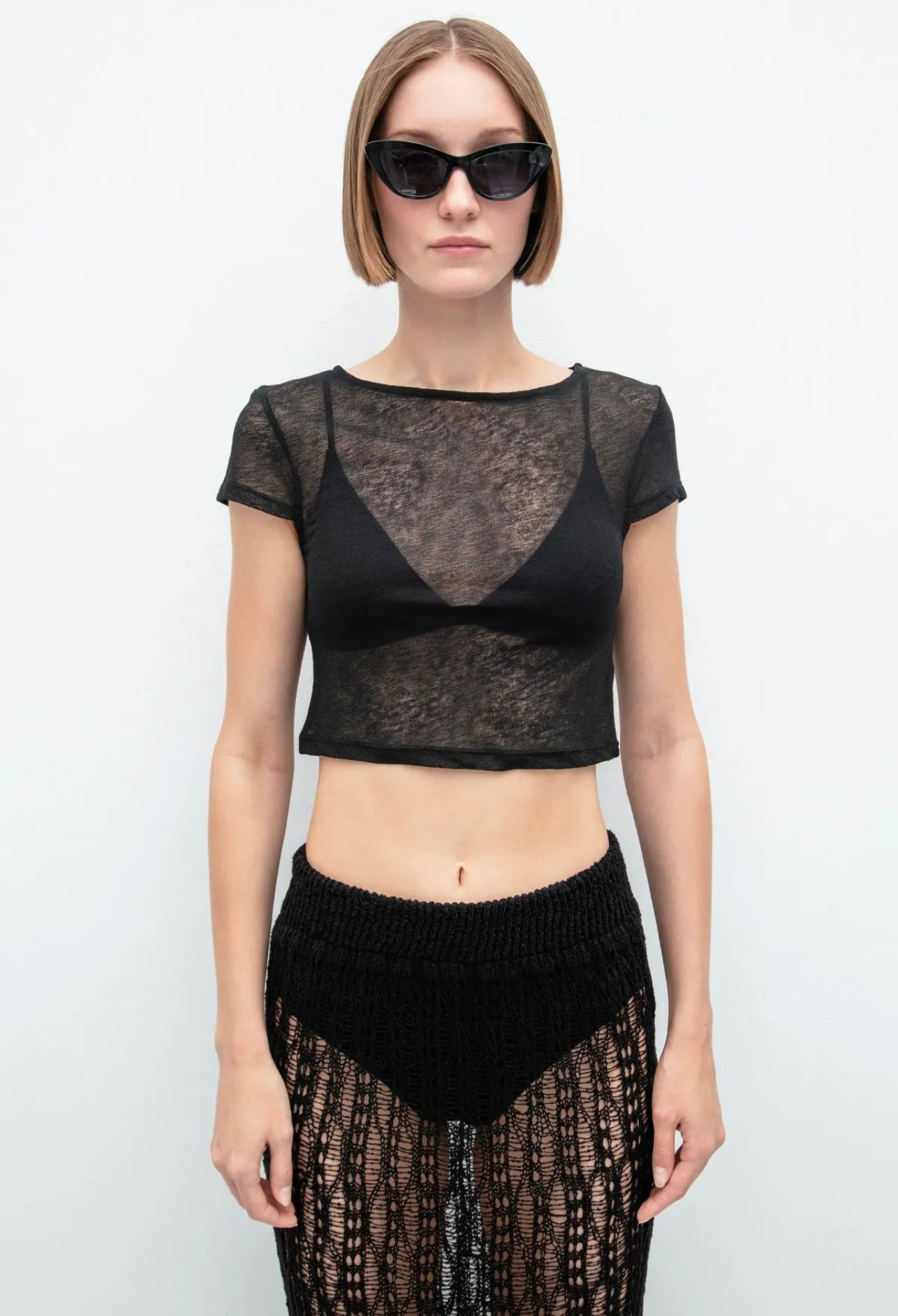 TRANSPARENT CROP TOP