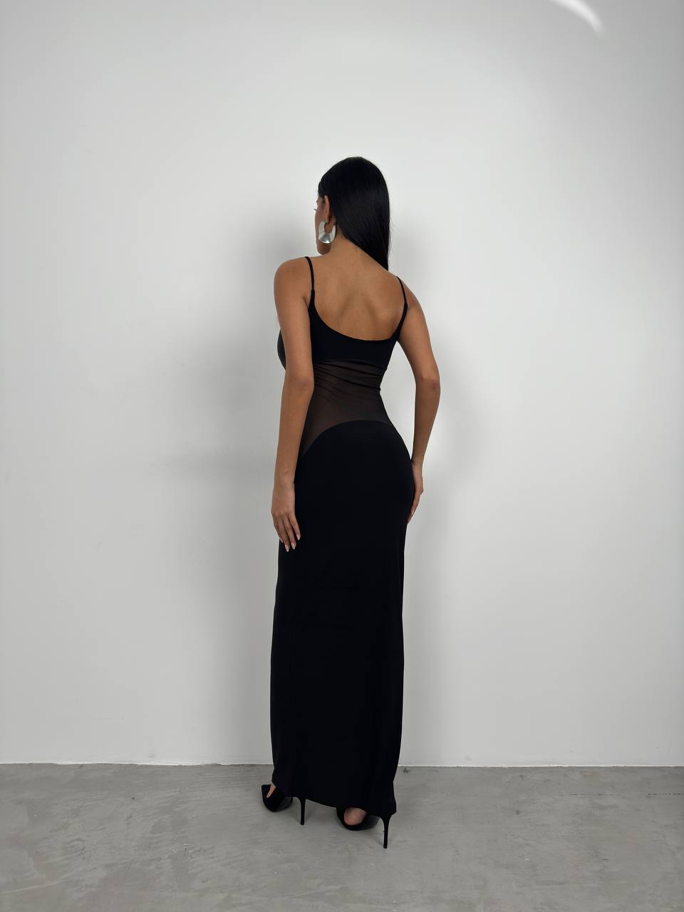 CONTRACT VELVET MAXI DRESS