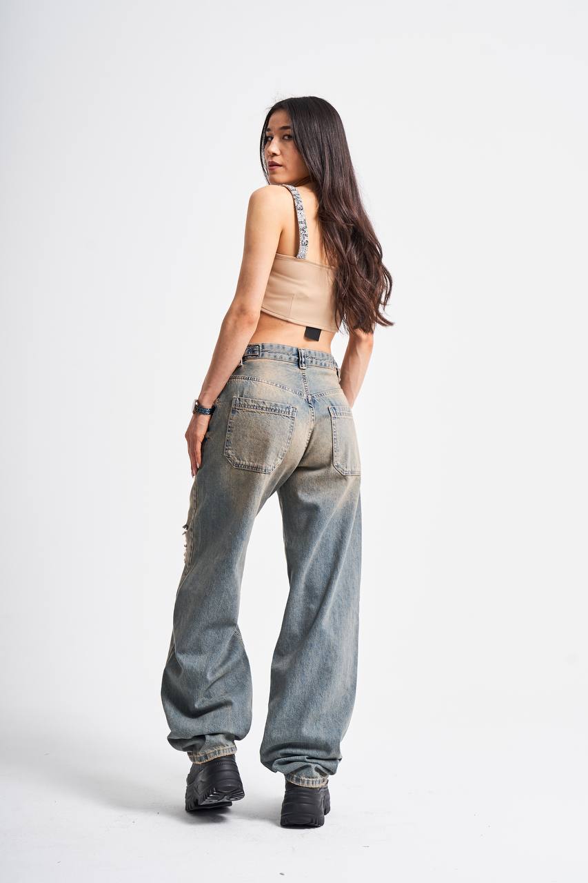 STRAIGHT-BAGGY JEANS CD4036