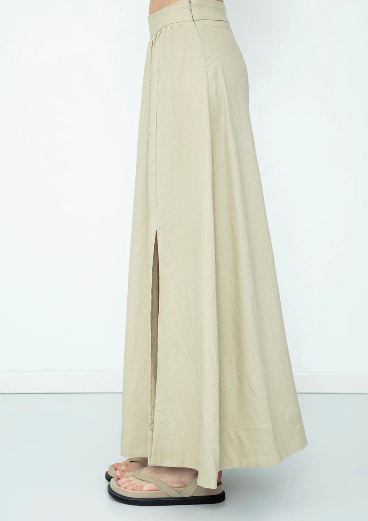 LINEN MAXI SKIRT