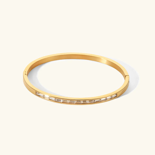 GOLD DIAMOND BANGLE