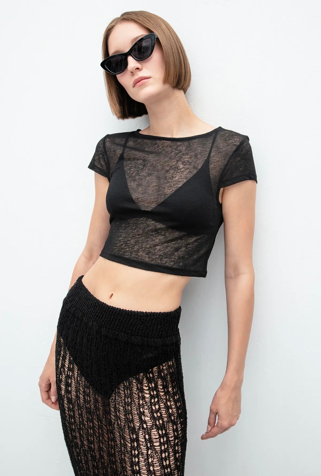 TRANSPARENT CROP TOP