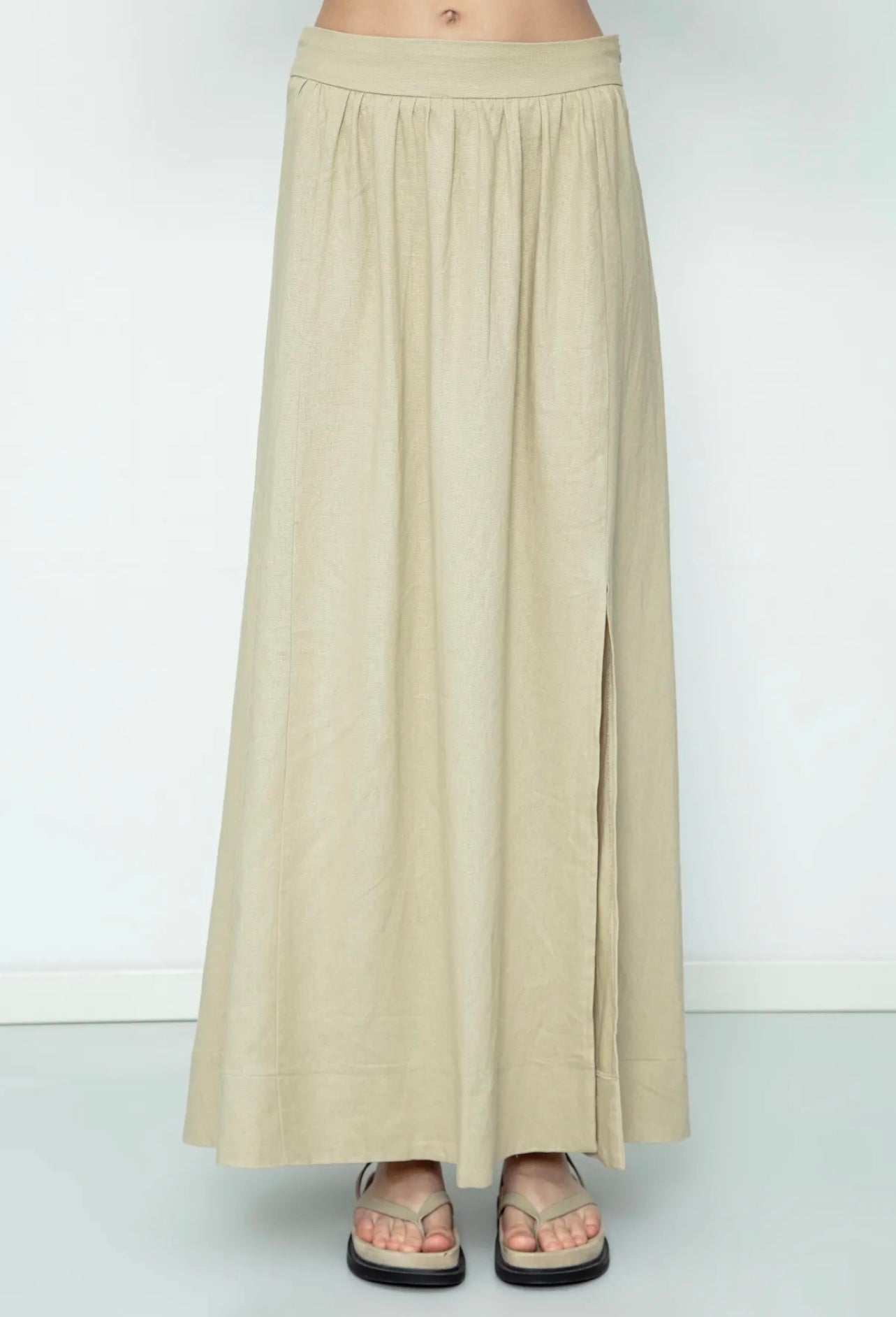 LINEN MAXI SKIRT