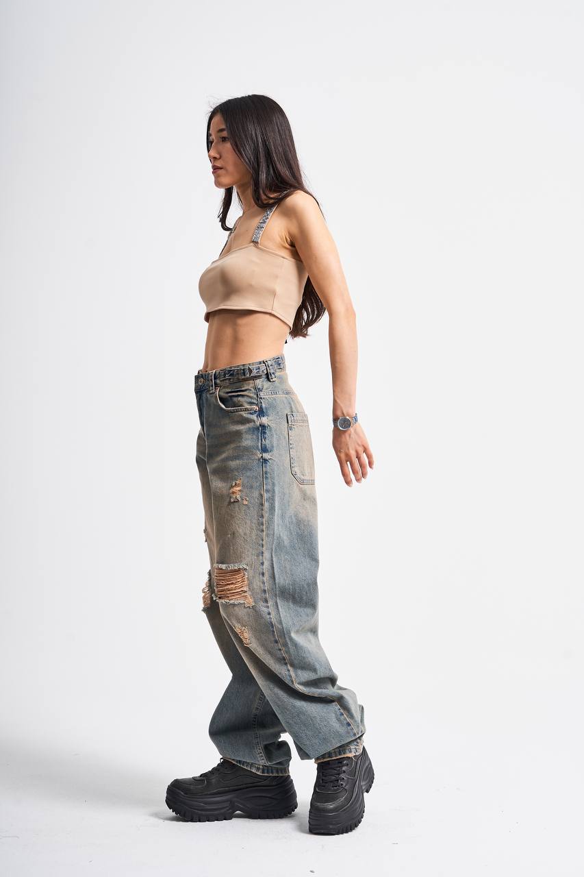 STRAIGHT-BAGGY JEANS CD4036