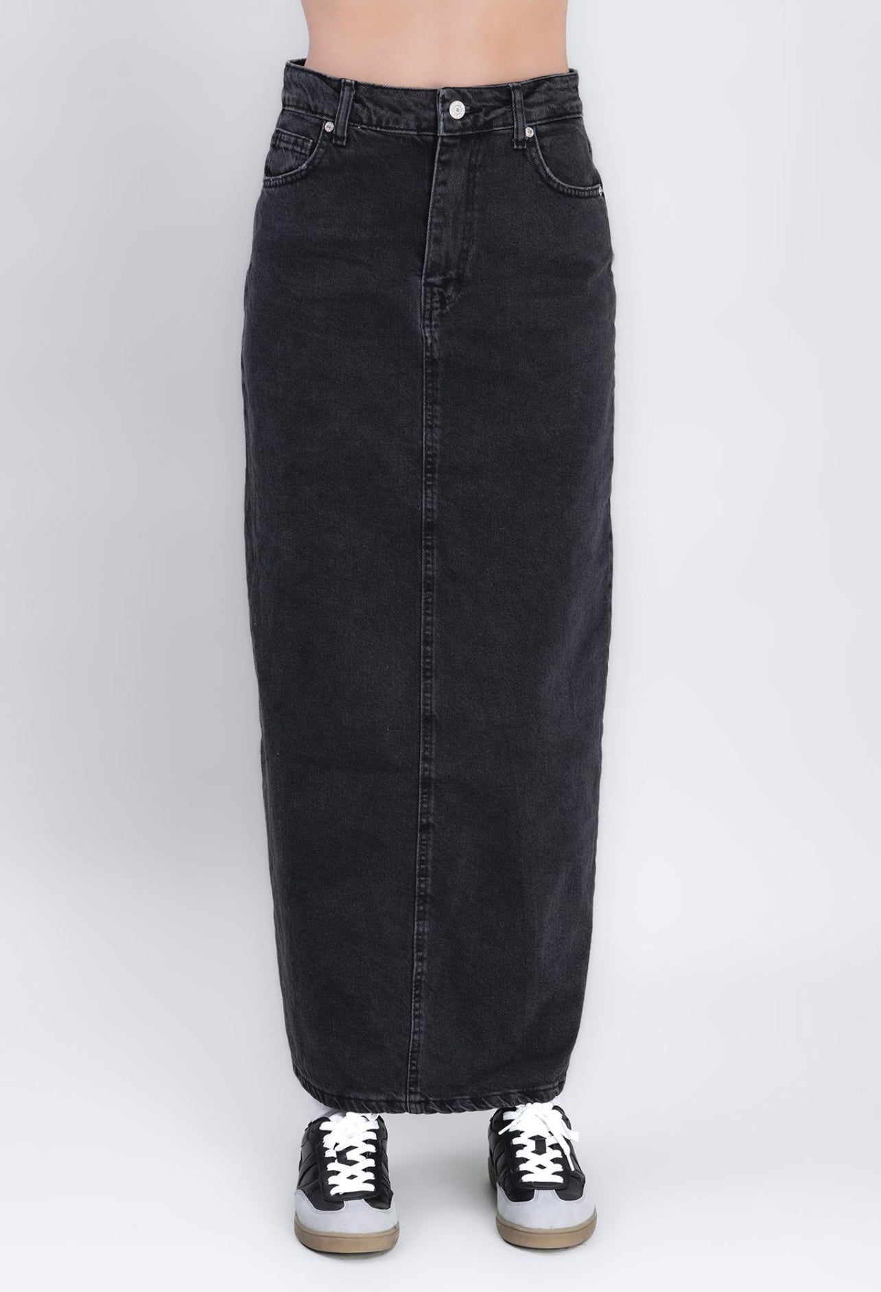 HIGH-RISE MAXI PENCIL SKIRT