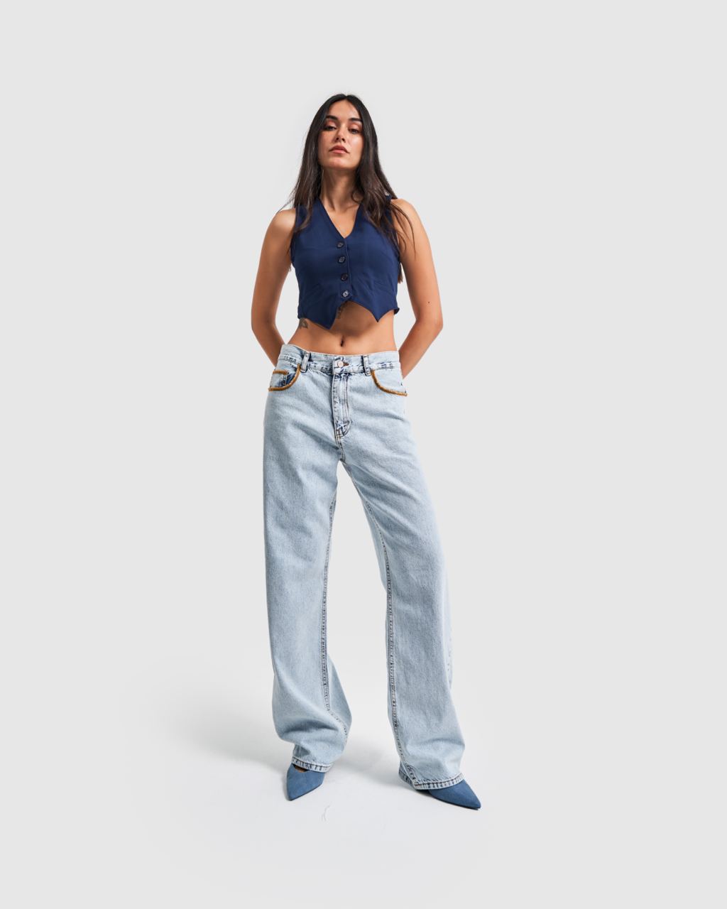 MID-RISE FULL LENGTH JEANS CD105