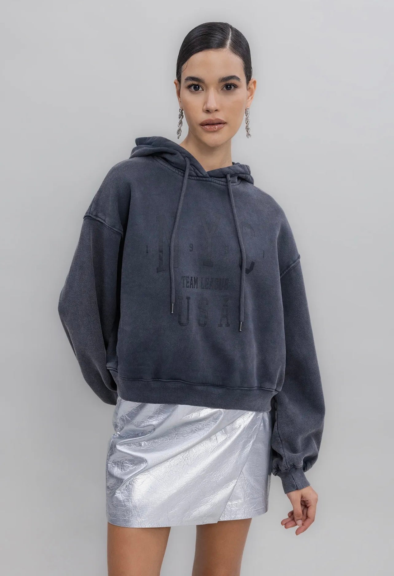 FADED-EFFECT HOODIE