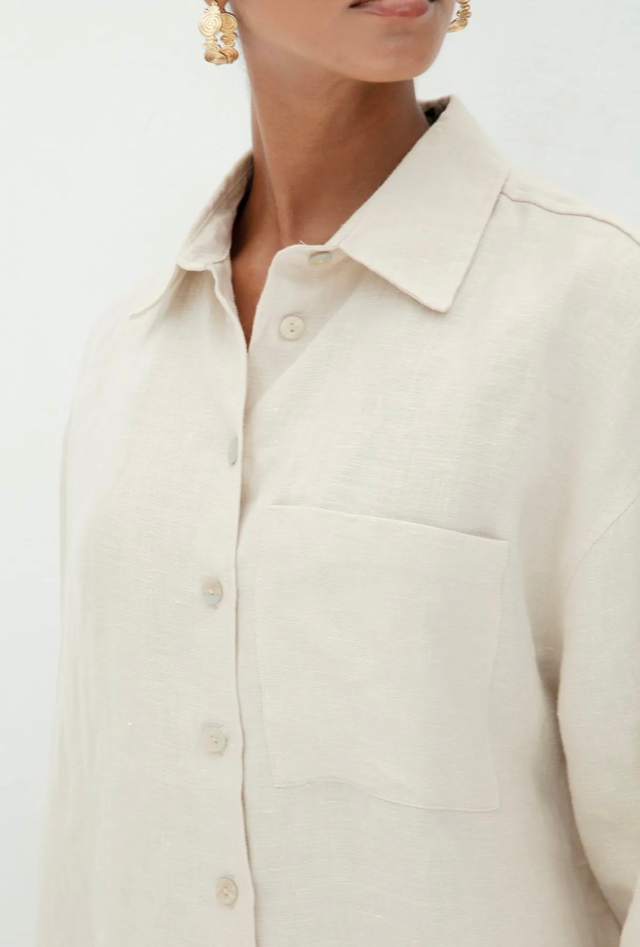 LINEN BASIC SHIRT