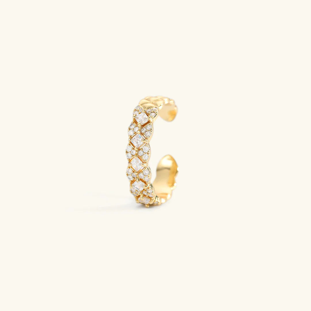 CAMILLE GOLD PATTERNED RING