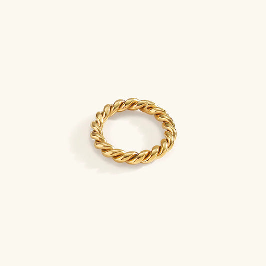 TWIST GOLD RING