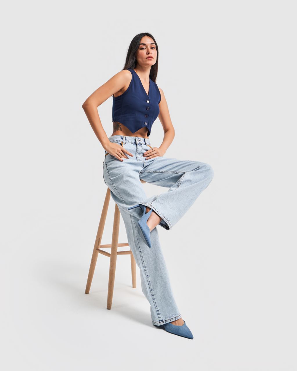 MID-RISE FULL LENGTH JEANS CD105