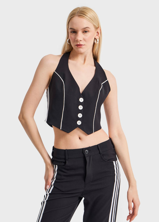 HALTER TAILORED VEST