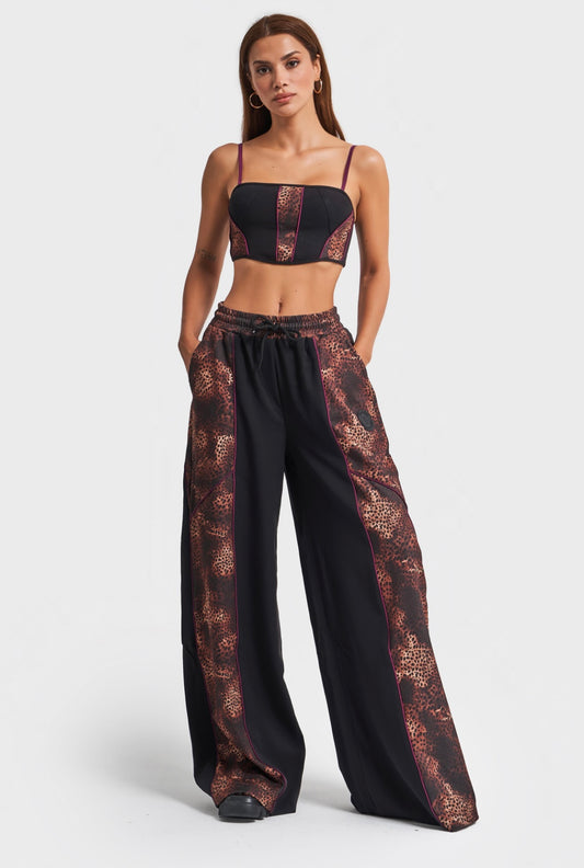 BAGGY BALLOON LEOPARD PRINT TROUSERS