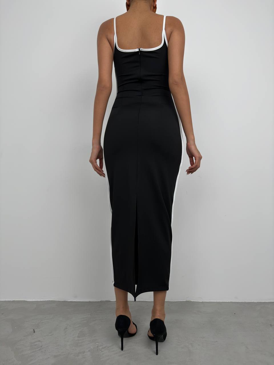 MAXI-LENGTH TAILORED DRESS